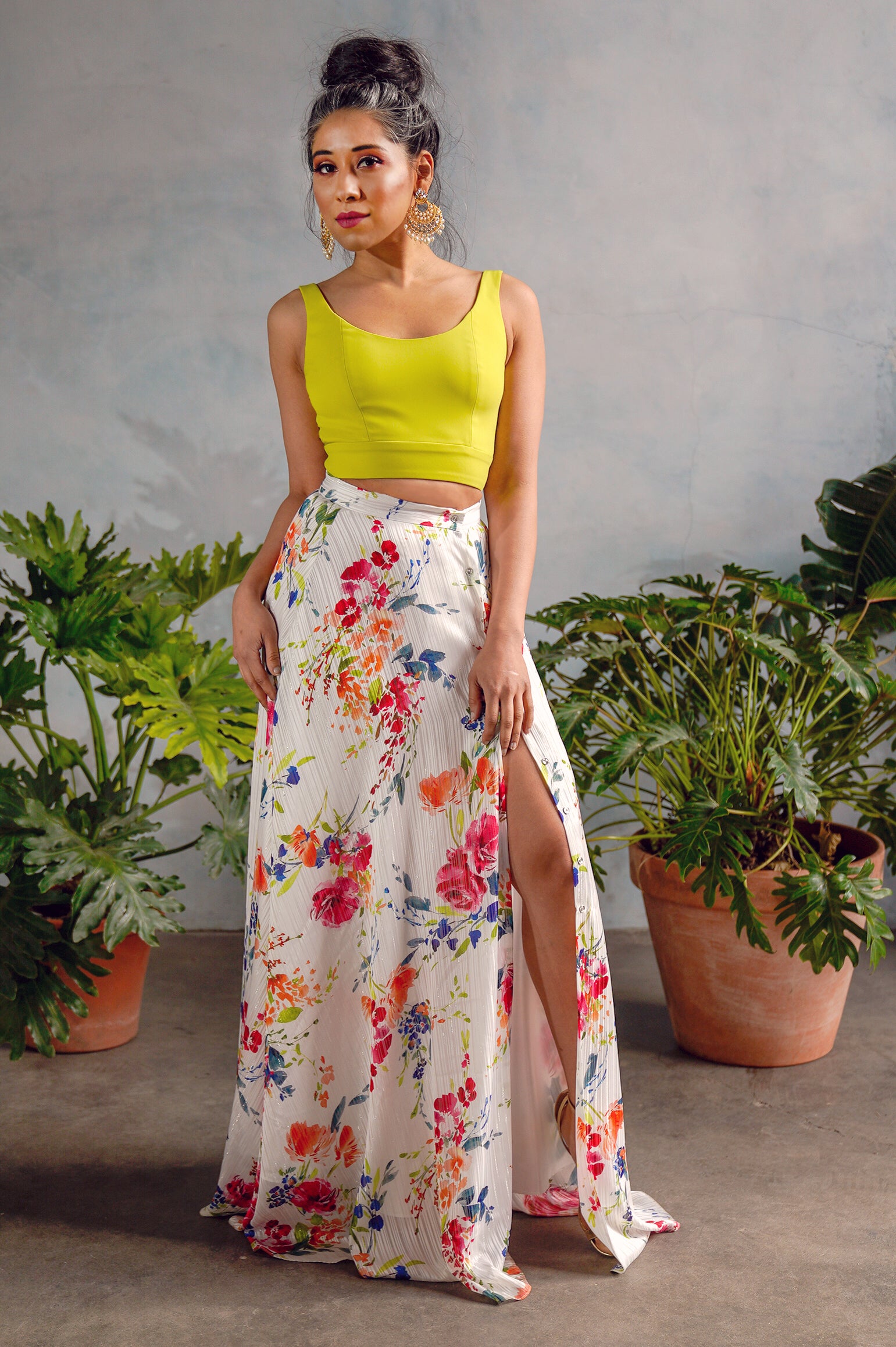 Floral skirt up hotsell