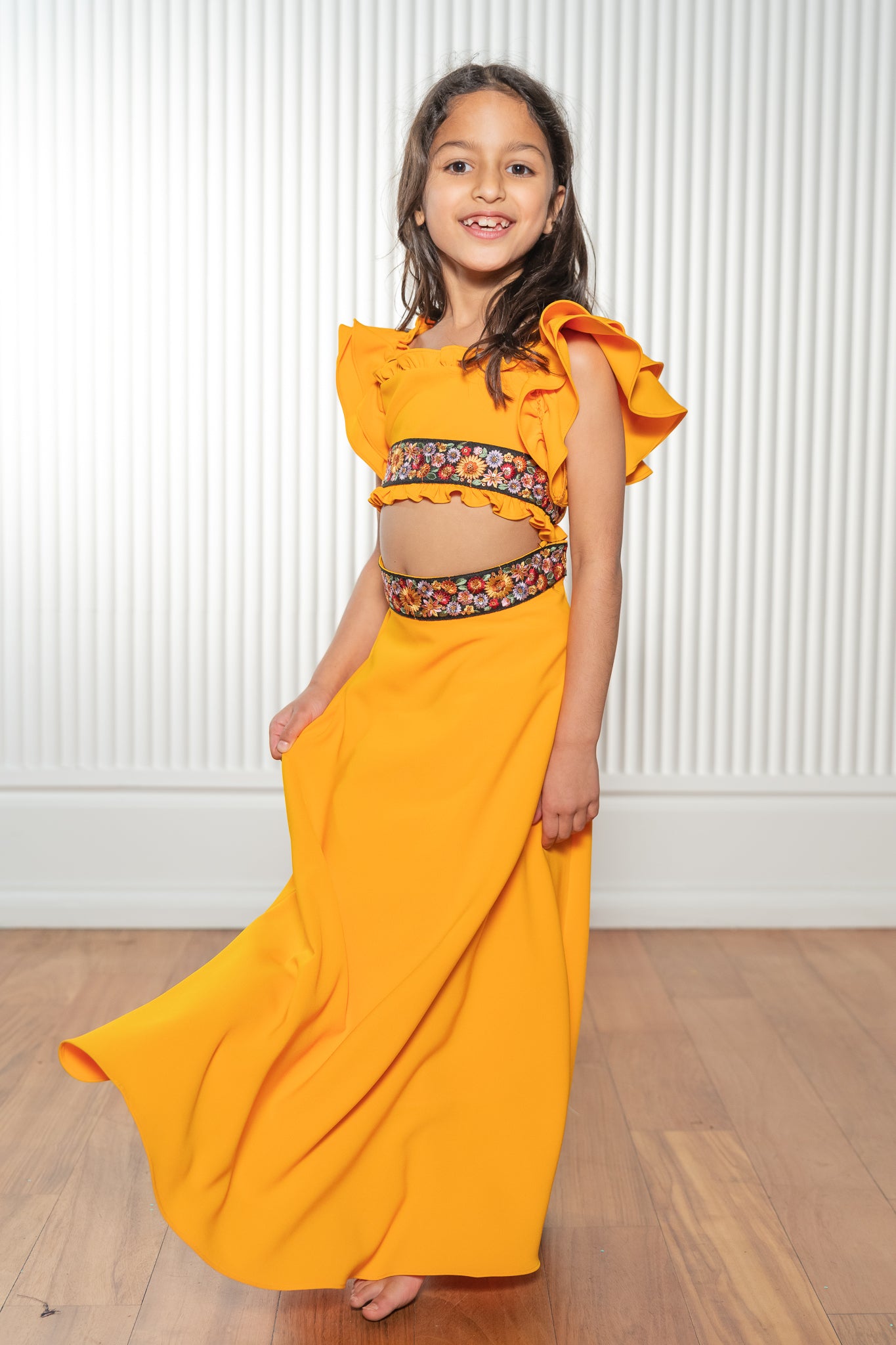 Amazon.com: TRADITION INDIA Golden Tissue & Maroon Brocade Silk Lehenga  Choli Set,Kids Lehenga Choli Set, Party Wear Short Sleeves Lehenga Choli,  Pattu Pavadai, Kids Ethnic Wear 6 Months to 1 Year: Clothing,