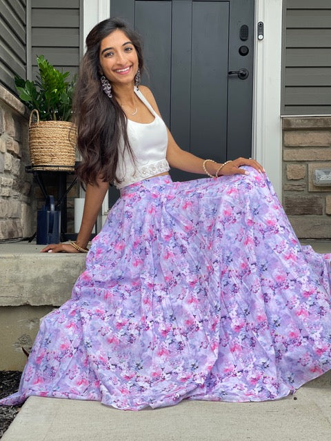 Cotton clearance floral skirt