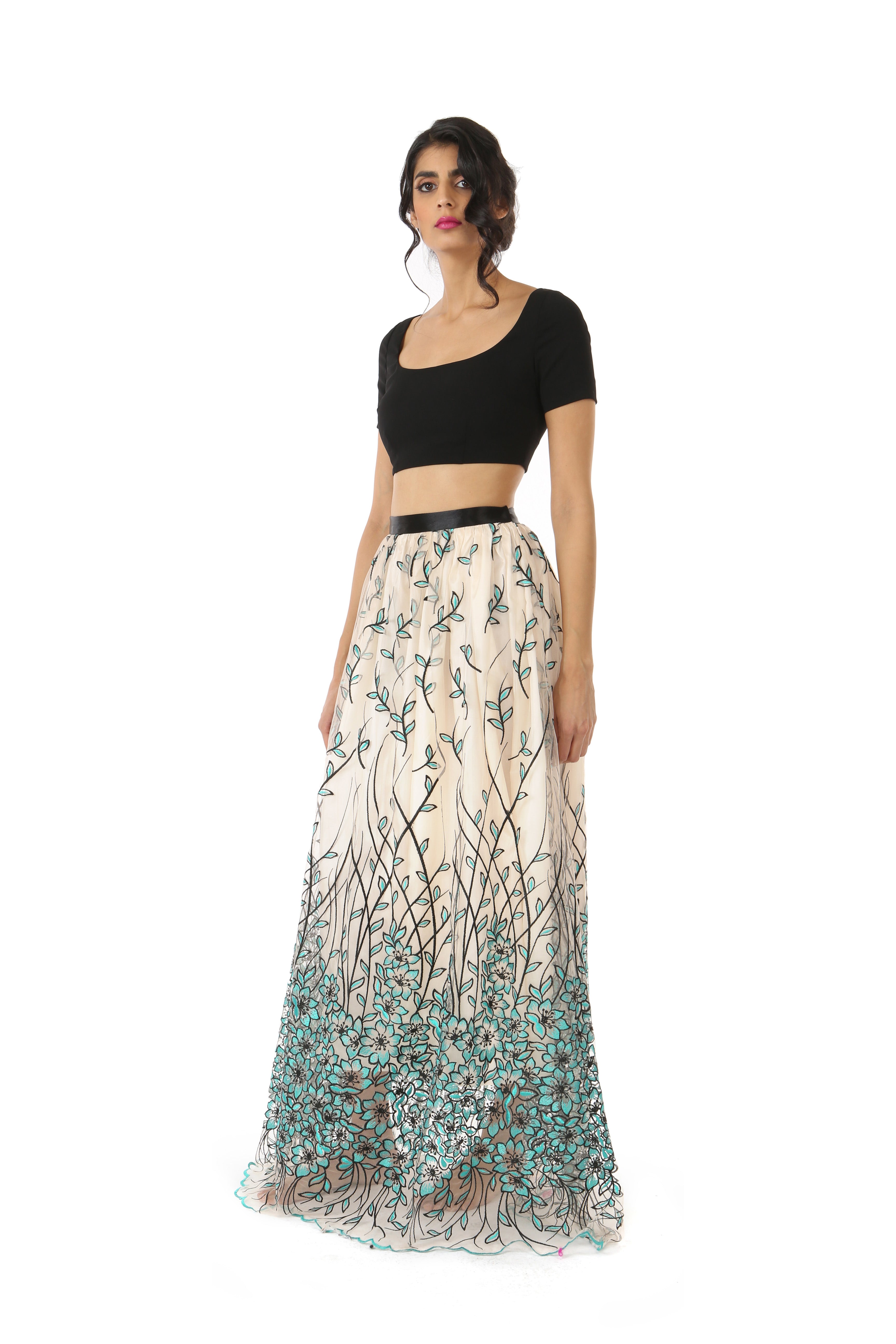 CLASSICS FTW | Simple lehenga, Long skirt and top, Crop top lehenga